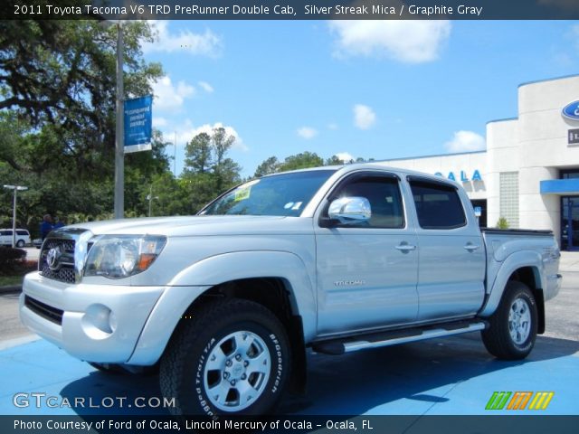 2011 Toyota Tacoma V6 TRD PreRunner Double Cab in Silver Streak Mica