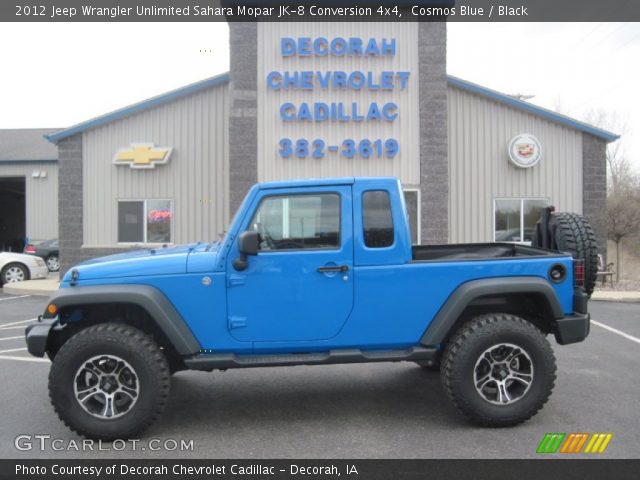 2012 Jeep Wrangler Unlimited Sahara Mopar JK-8 Conversion 4x4 in Cosmos Blue