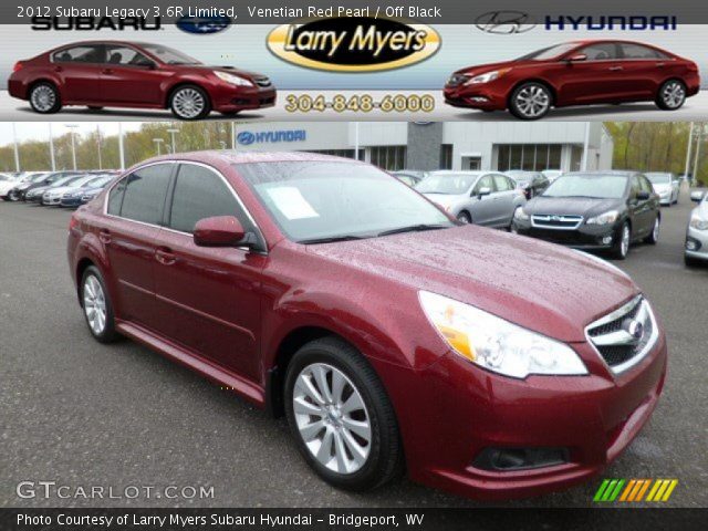 2012 Subaru Legacy 3.6R Limited in Venetian Red Pearl
