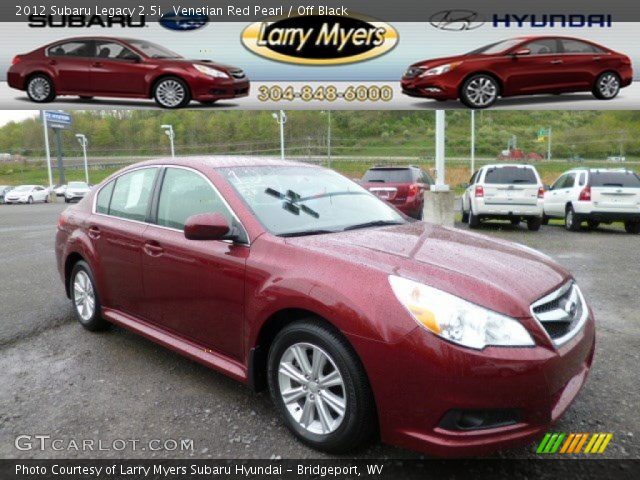 2012 Subaru Legacy 2.5i in Venetian Red Pearl