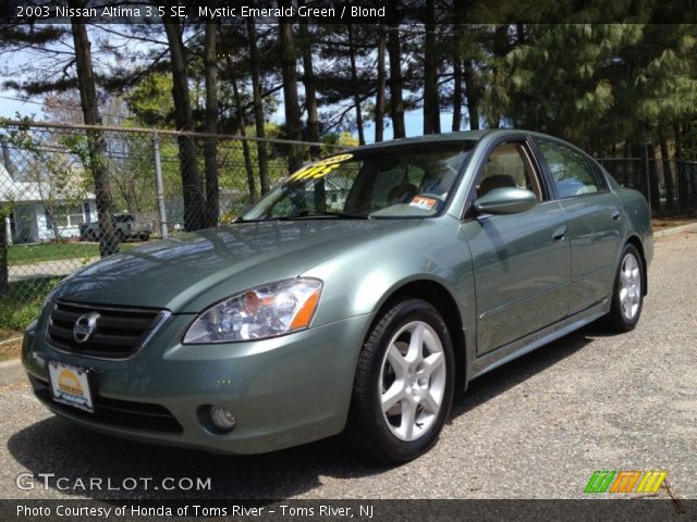 2003 Nissan Altima 3.5 SE in Mystic Emerald Green