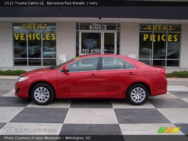 2012 Toyota Camry LE in Barcelona Red Metallic