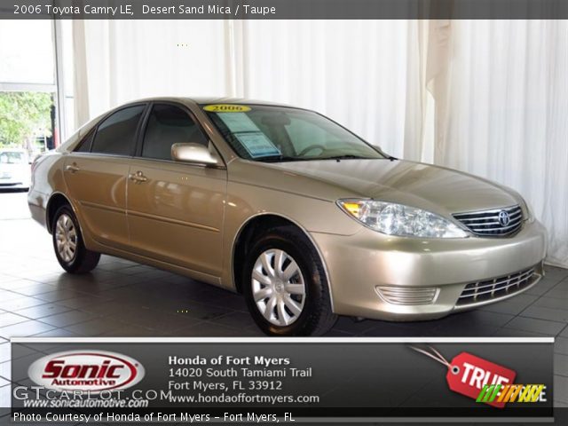 2006 Toyota Camry LE in Desert Sand Mica
