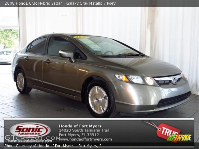 2008 Honda Civic Hybrid Sedan in Galaxy Gray Metallic