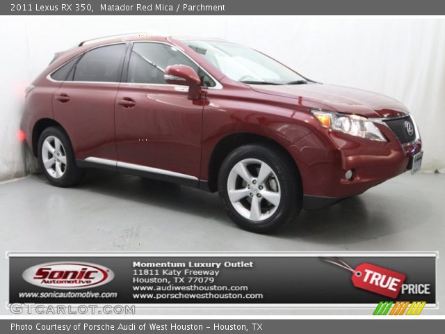 2011 Lexus RX 350 in Matador Red Mica