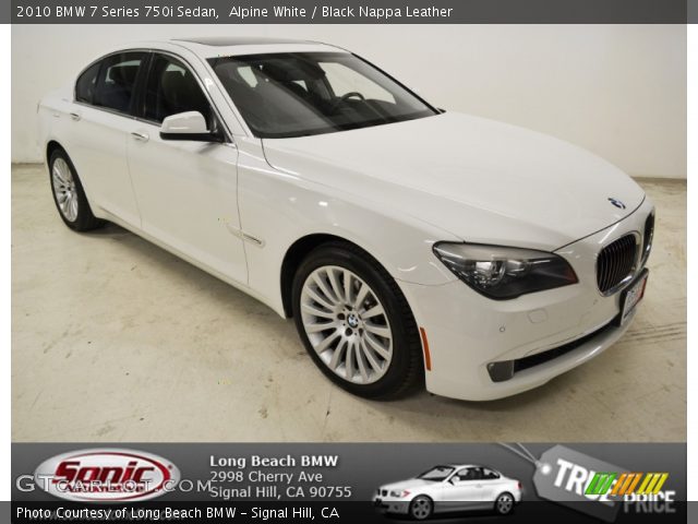 2010 BMW 7 Series 750i Sedan in Alpine White