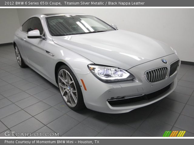 2012 BMW 6 Series 650i Coupe in Titanium Silver Metallic