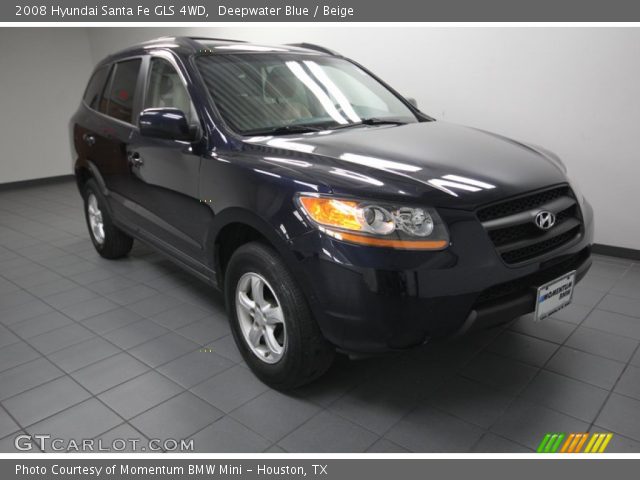 2008 Hyundai Santa Fe GLS 4WD in Deepwater Blue