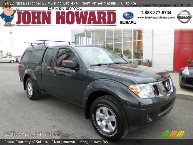 2012 Nissan Frontier SV V6 King Cab 4x4 in Night Armor Metallic