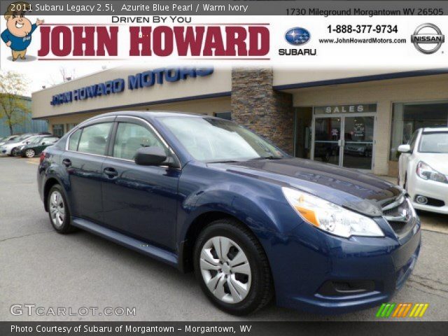 2011 Subaru Legacy 2.5i in Azurite Blue Pearl