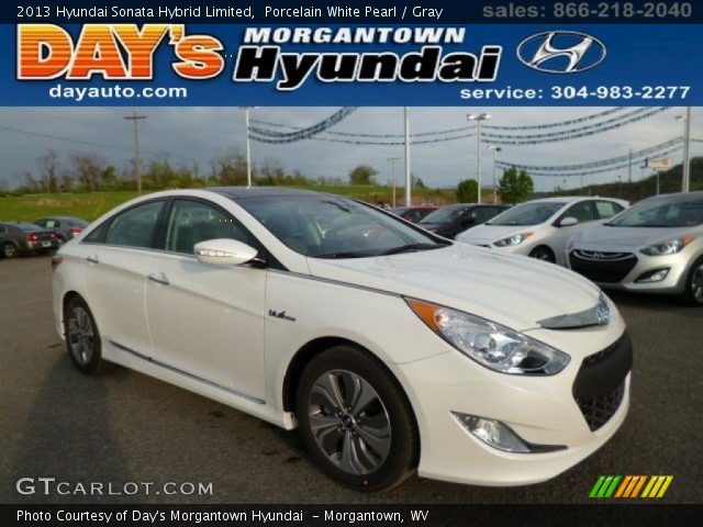 2013 Hyundai Sonata Hybrid Limited in Porcelain White Pearl