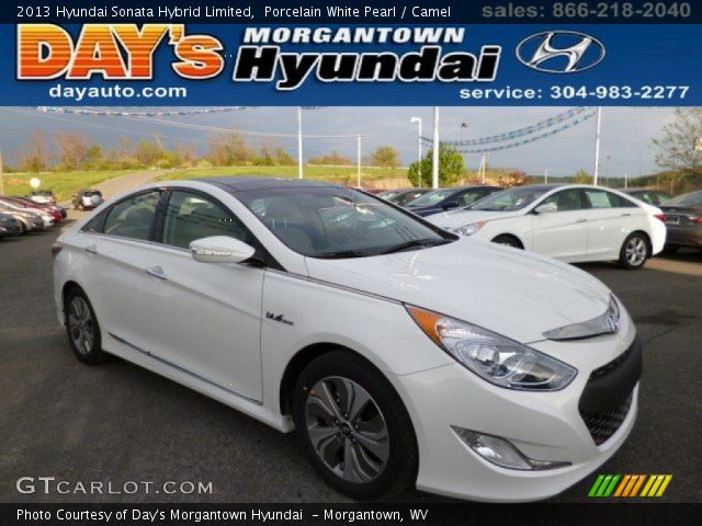 2013 Hyundai Sonata Hybrid Limited in Porcelain White Pearl