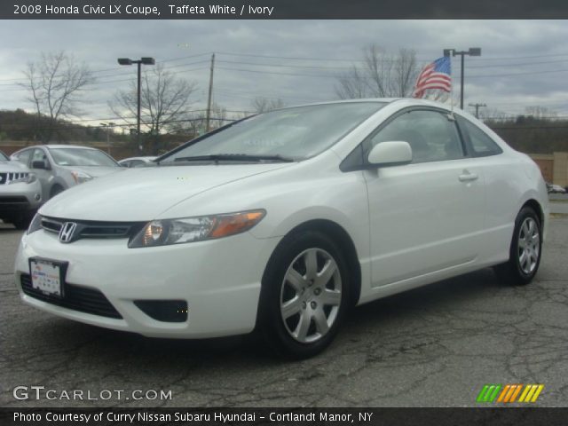 2008 Honda Civic LX Coupe in Taffeta White