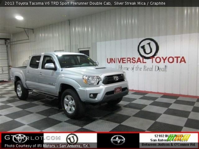 2013 Toyota Tacoma V6 TRD Sport Prerunner Double Cab in Silver Streak Mica