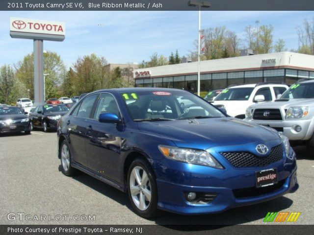 2011 Toyota Camry SE V6 in Blue Ribbon Metallic