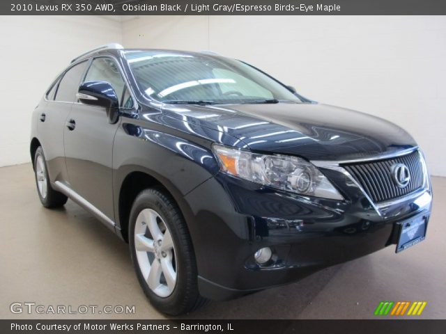 2010 Lexus RX 350 AWD in Obsidian Black