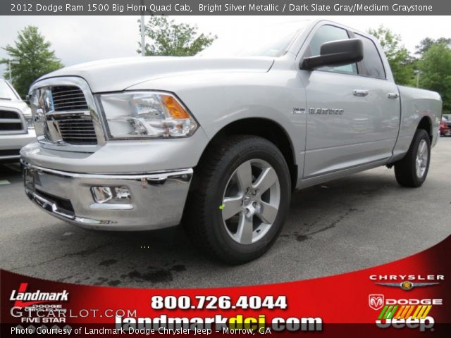 2012 Dodge Ram 1500 Big Horn Quad Cab in Bright Silver Metallic