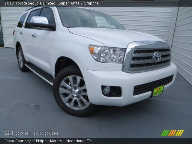 2013 Toyota Sequoia Limited in Super White