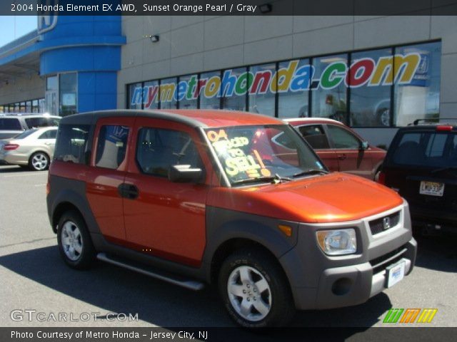 2004 Honda Element EX AWD in Sunset Orange Pearl