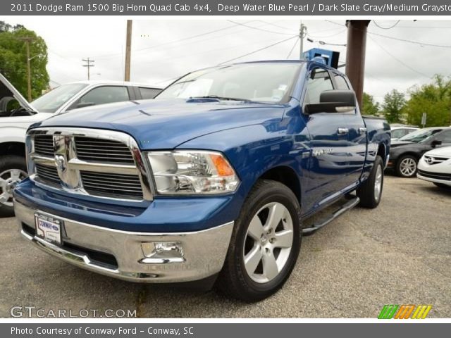 2011 Dodge Ram 1500 Big Horn Quad Cab 4x4 in Deep Water Blue Pearl