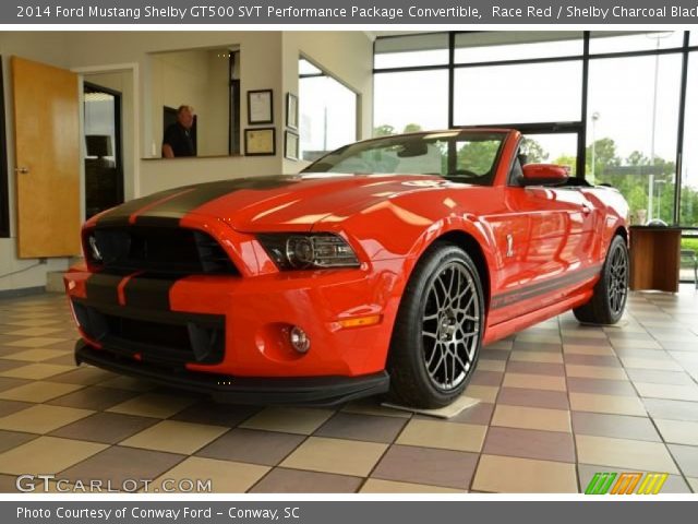 2014 Ford Mustang Shelby GT500 SVT Performance Package Convertible in Race Red
