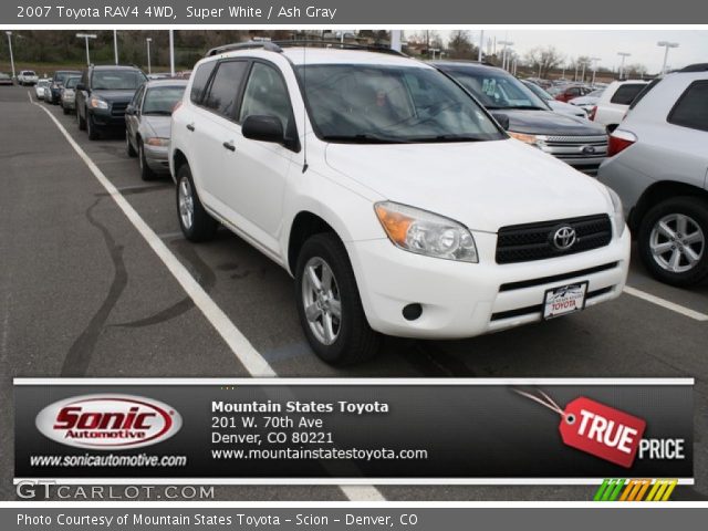 2007 Toyota RAV4 4WD in Super White