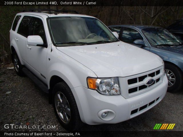2008 Ford Escape Limited 4WD in Oxford White