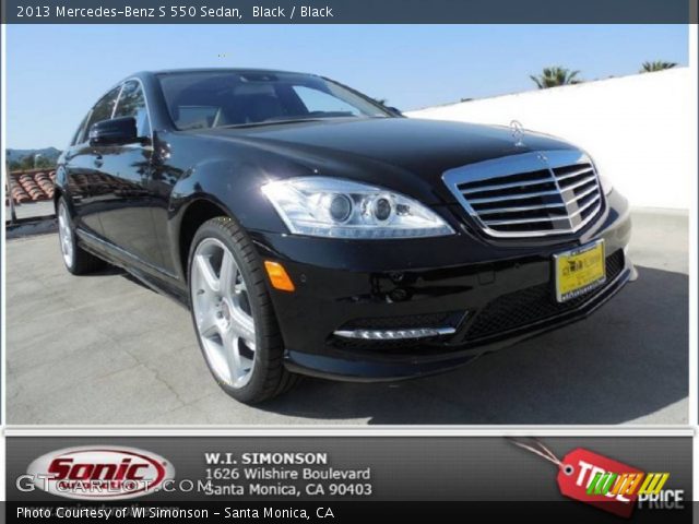 2013 Mercedes-Benz S 550 Sedan in Black