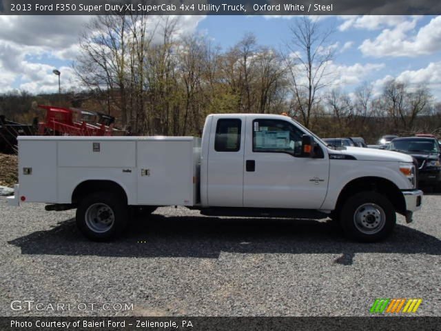 2013 Ford F350 Super Duty XL SuperCab 4x4 Utility Truck in Oxford White