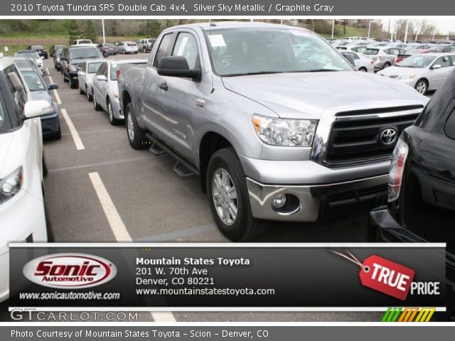 2010 Toyota Tundra SR5 Double Cab 4x4 in Silver Sky Metallic