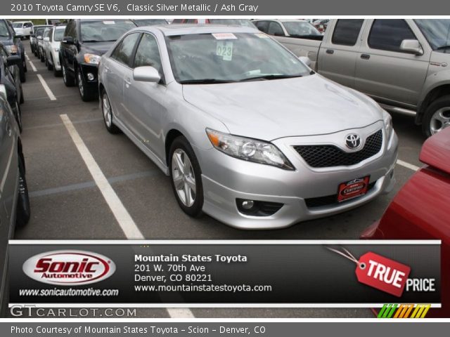 2010 Toyota Camry SE V6 in Classic Silver Metallic
