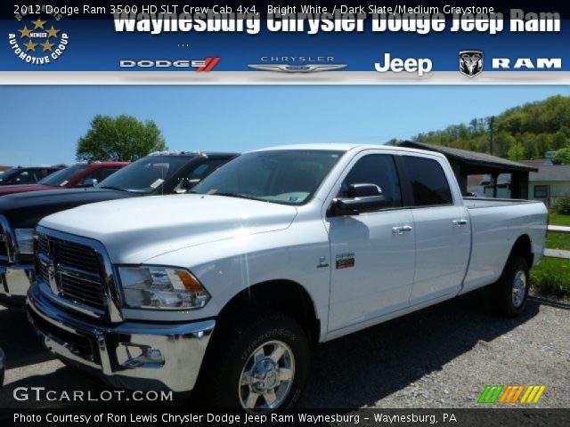 2012 Dodge Ram 3500 HD SLT Crew Cab 4x4 in Bright White
