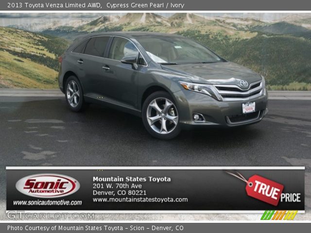 2013 Toyota Venza Limited AWD in Cypress Green Pearl