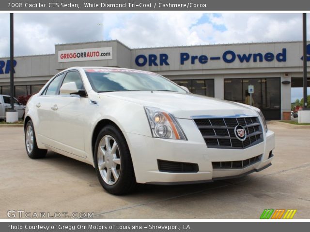 2008 Cadillac CTS Sedan in White Diamond Tri-Coat