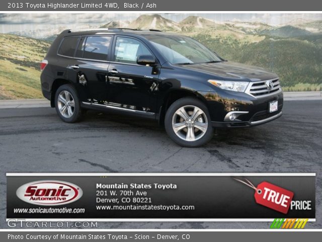 2013 Toyota Highlander Limited 4WD in Black