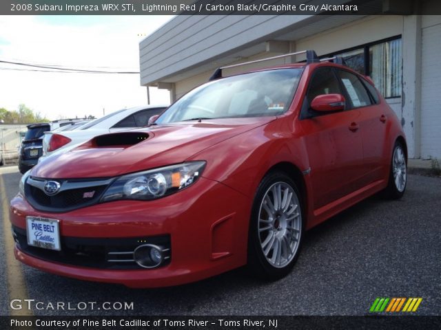 2008 Subaru Impreza WRX STi in Lightning Red