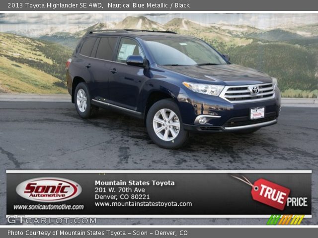 2013 Toyota Highlander SE 4WD in Nautical Blue Metallic