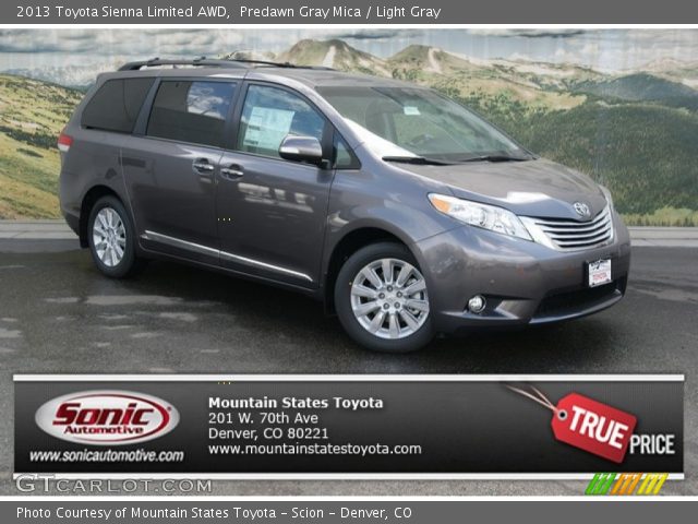 2013 Toyota Sienna Limited AWD in Predawn Gray Mica