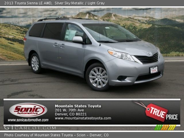 2013 Toyota Sienna LE AWD in Silver Sky Metallic