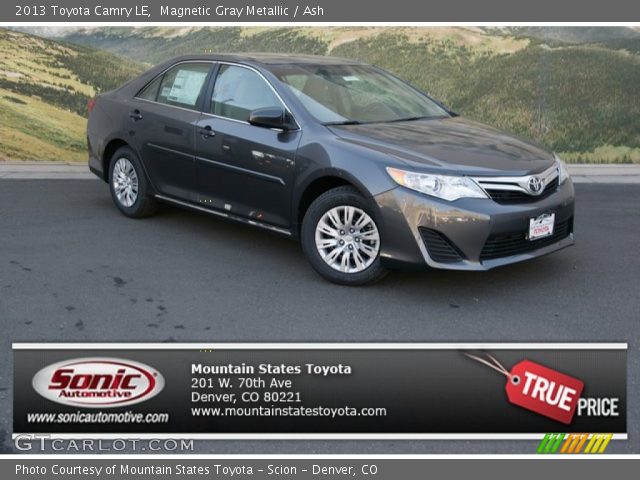 2013 Toyota Camry LE in Magnetic Gray Metallic