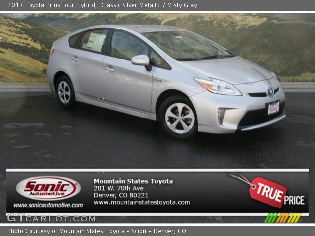 2013 Toyota Prius Four Hybrid in Classic Silver Metallic