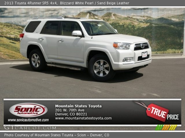 2013 Toyota 4Runner SR5 4x4 in Blizzard White Pearl