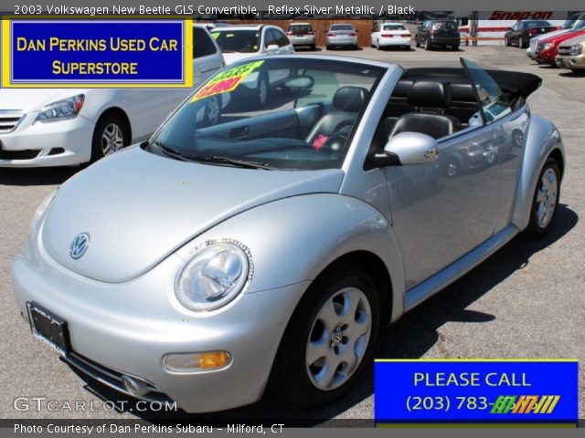 2003 Volkswagen New Beetle GLS Convertible in Reflex Silver Metallic