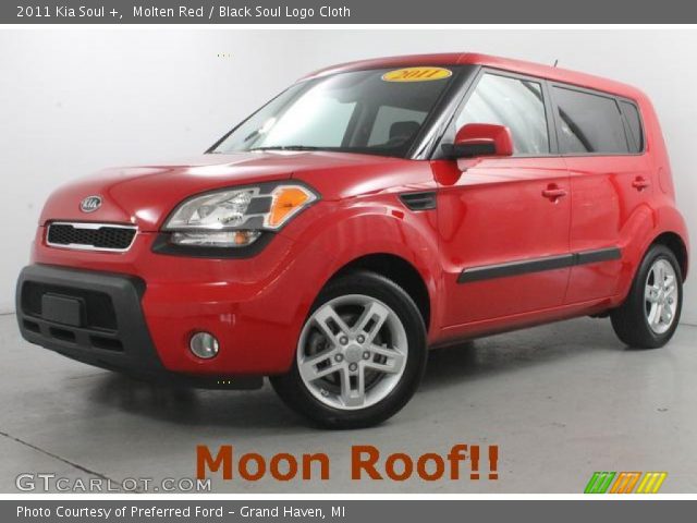 2011 Kia Soul + in Molten Red
