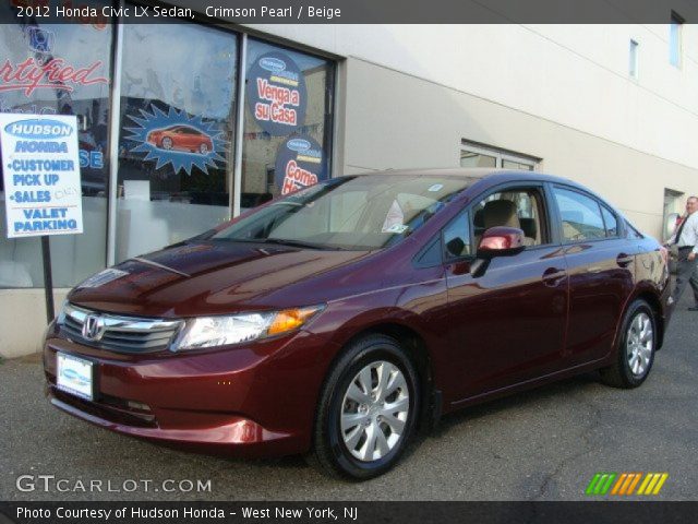 2012 Honda Civic LX Sedan in Crimson Pearl