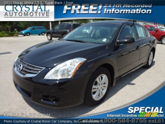 2011 Nissan Altima 2.5 S in Super Black