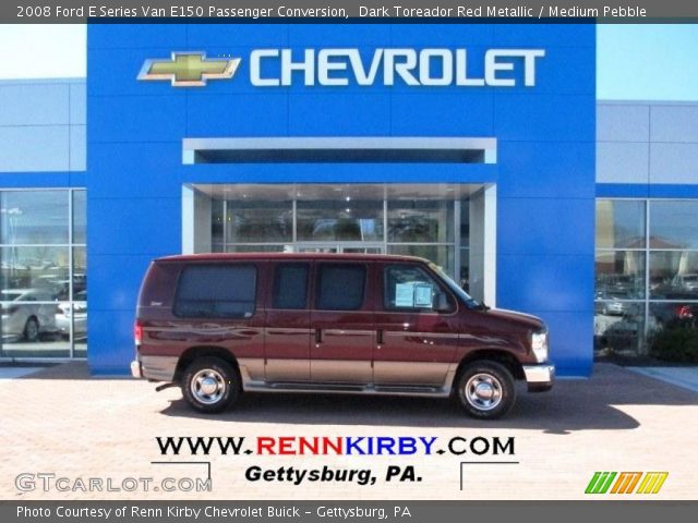 2008 Ford E Series Van E150 Passenger Conversion in Dark Toreador Red Metallic