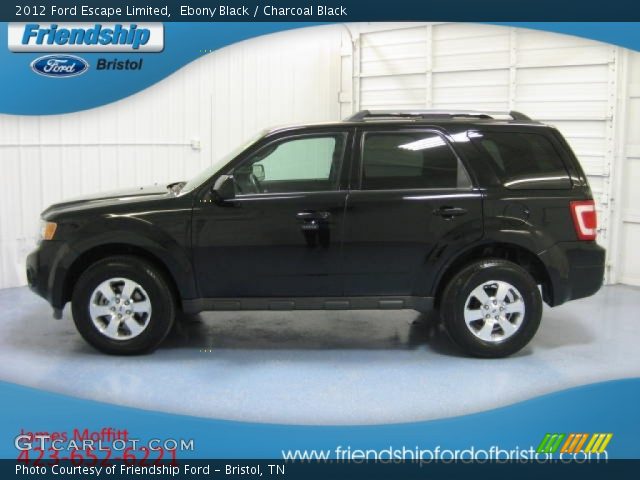 2012 Ford Escape Limited in Ebony Black
