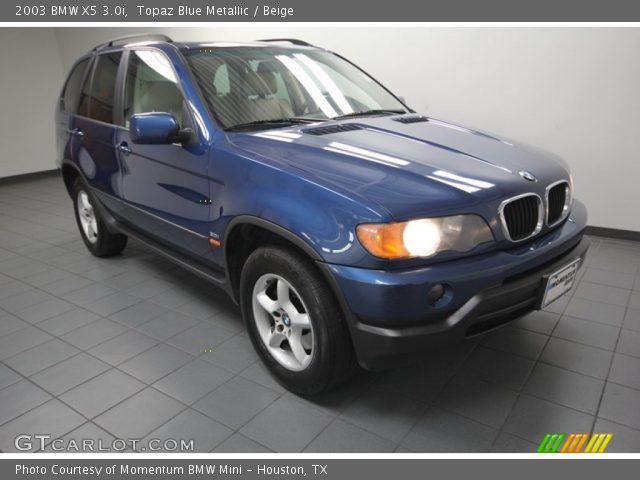 2003 BMW X5 3.0i in Topaz Blue Metallic
