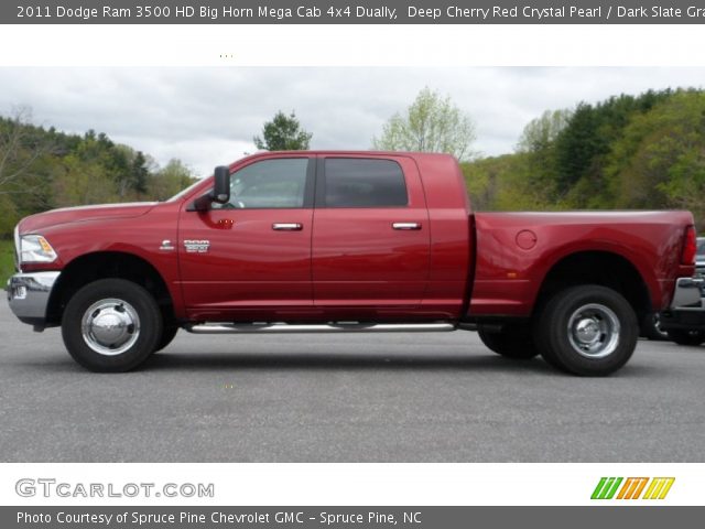 2011 Dodge Ram 3500 HD Big Horn Mega Cab 4x4 Dually in Deep Cherry Red Crystal Pearl